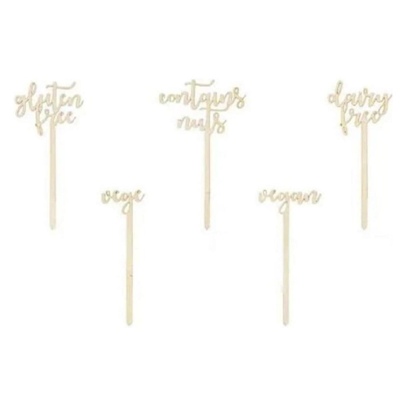 Partydeco Sweet table toppers, 14.5-16cm (1 pkt / 1 pc.) (5 Stk.) (KPT55-100)