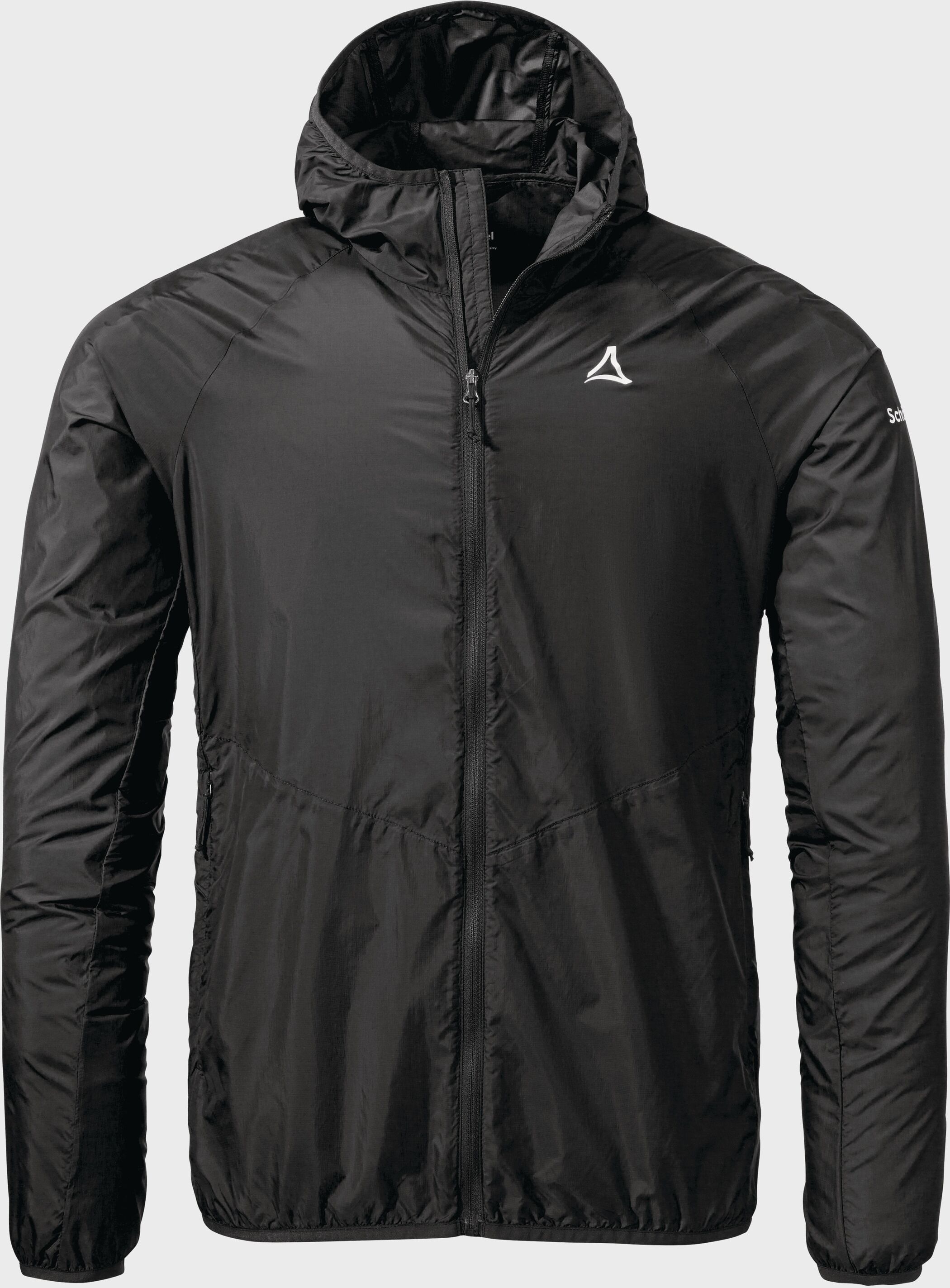Outdoorjacke SCHÖFFEL "Hiking Jacket Style Wutach MNS", Herren, Gr. 54, schwarz (9990, schwarz), Oberstoff: 100% Nylon, regular fit, hoch geschlossener Ausschnitt, Jacken Outdoorjacke 9990, schwarz 54