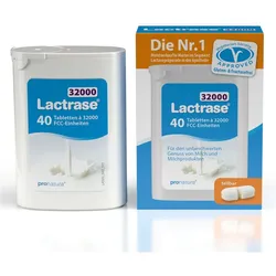 Lactrase 32.000 FCC Laktase Tabletten im Spender 40 St