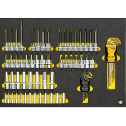Modul-Steckschlüssel-Satz 1/4" und 1/2", ELORA-OMS-52