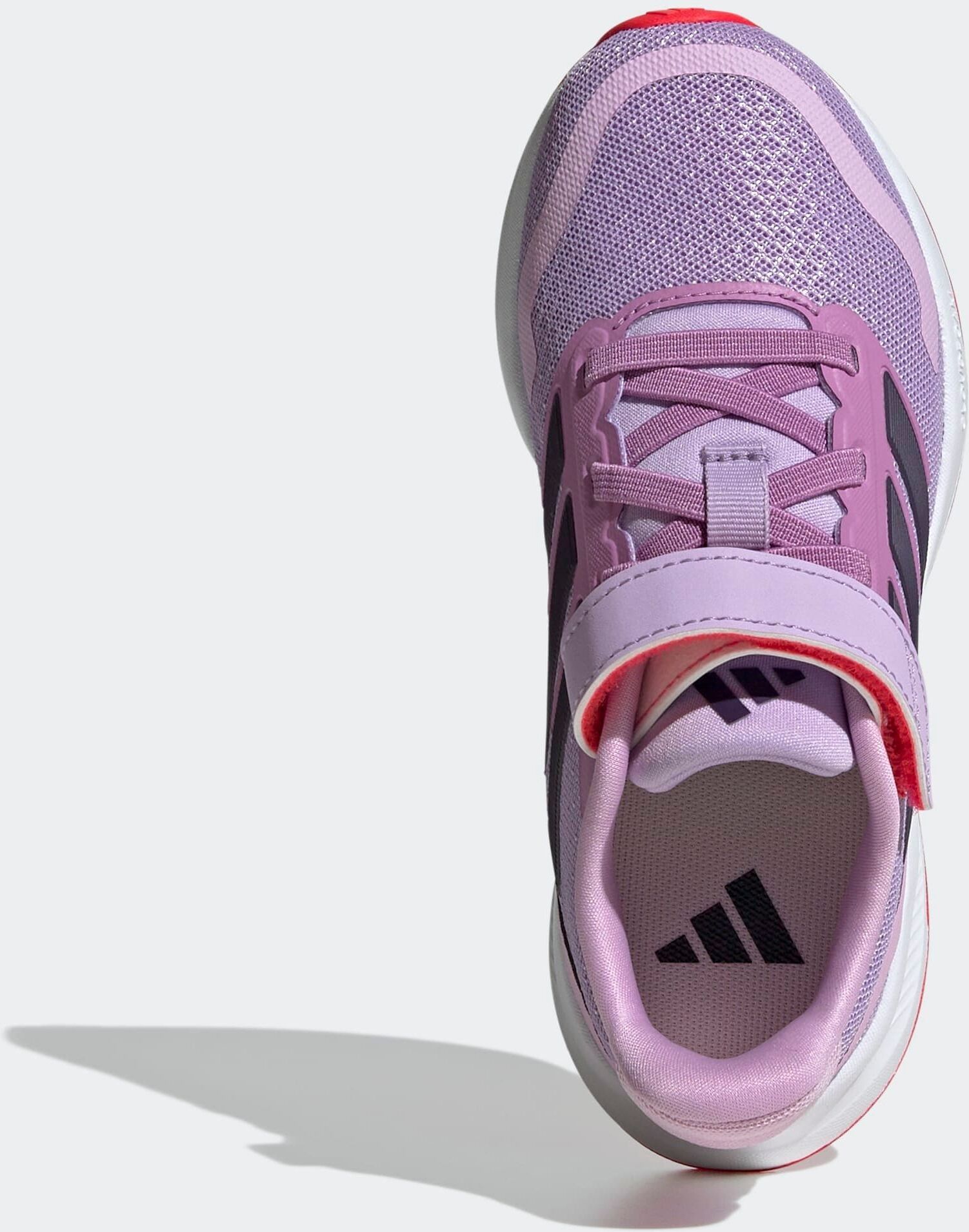 Laufschuh ADIDAS SPORTSWEAR "RUNFALCON 5 KIDS", Mädchen, Gr. 29, rot (powder plum, aurora plum, lucid rot), Synthetik, Textil, Schuhe Laufschuh, mit Klettverschluss powder plum, aurora plum, lucid rot 29