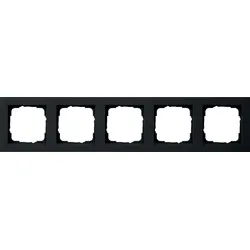 Gira Abdeckrahmen 5-fach schwarz 021509