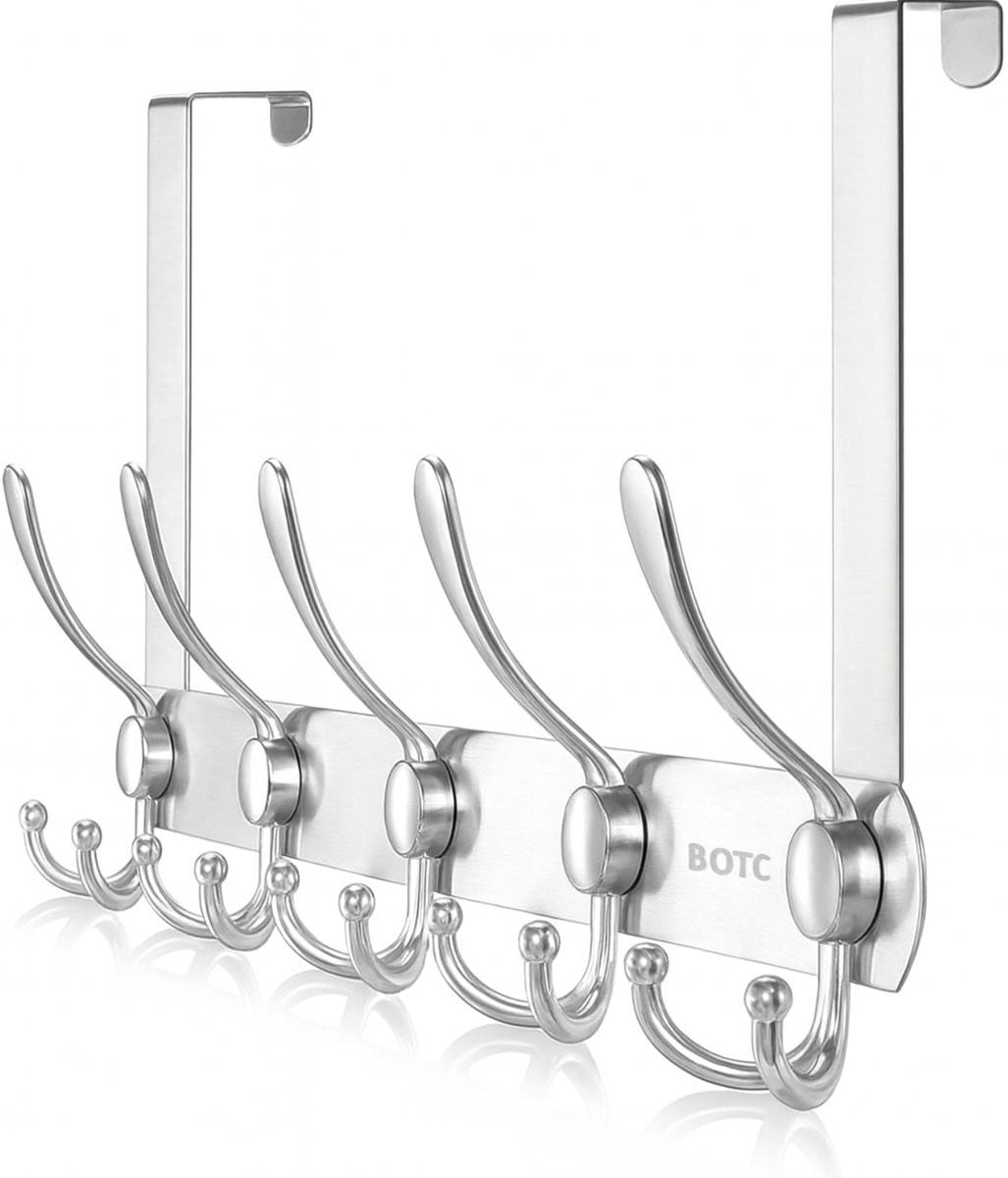 BOTC Deurkapstok RVS Zilver - Deurhanger en Wandkapstok