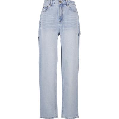 Bequeme Jeans KARL KANI "Karl Kani Karl Kani Og Baggy Workwear Denim", Damen, Gr. 28, Normalgrößen, blau (lightblau), 100% Baumwolle, unifarben, Jeans