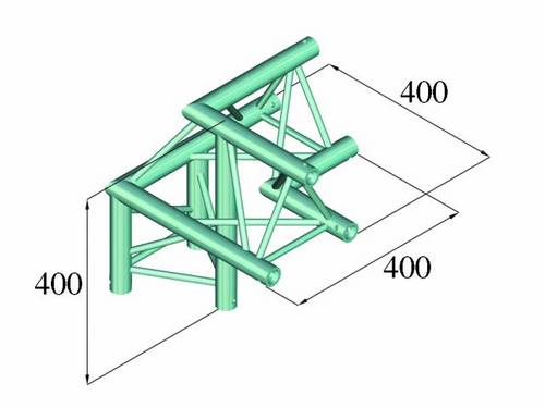 Alutruss DECOLOCK DQ3-PAL31 3-Punkt Traverse 3-Weg-Ecke 90 °
