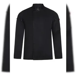 Kochjacke atmungsaktiv Polyester Baumwolle ⚥ Schwarz M
