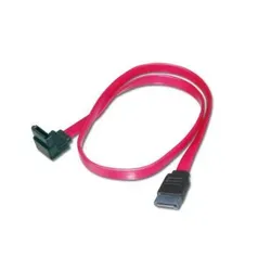 Digitus SATA Anschlusskabel, L-Typ Bu/Bu, 0.5m, 90ø l-gew.-gerade,SATA II/III, ro