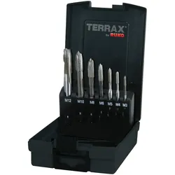 Ruko, Gewindeschneider + Gewindebohrer, Set of machine taps HSS-CO M3-M12 Terrax