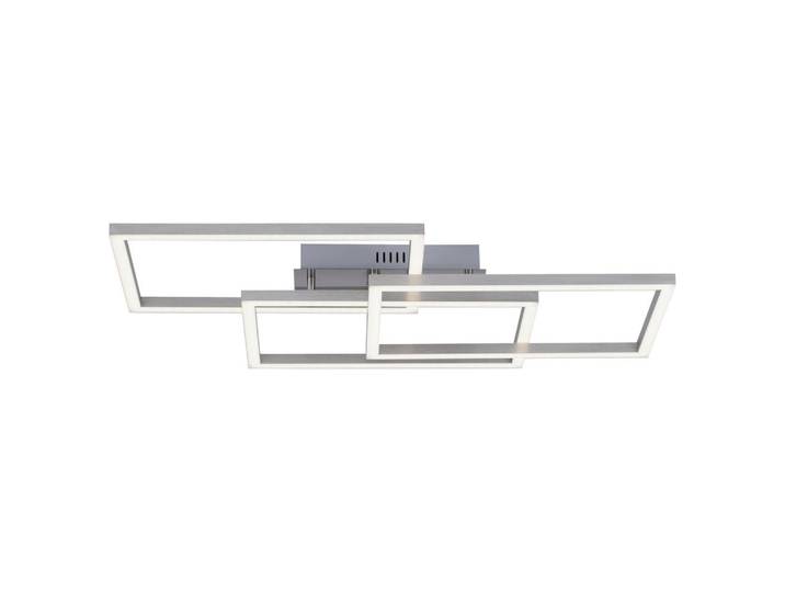 Led-Deckenleuchte, Silberfarben, Metall, Kunststoff, Uni, rechteckig, 50x10.5x82 cm, Farbwechsler, Smartphone-Steuerung, Farbtemperaturwechsler, Lampen & Leuchten, Innenbeleuchtung, Smart-Home-Lampen, Smart Home Deckenleuchten