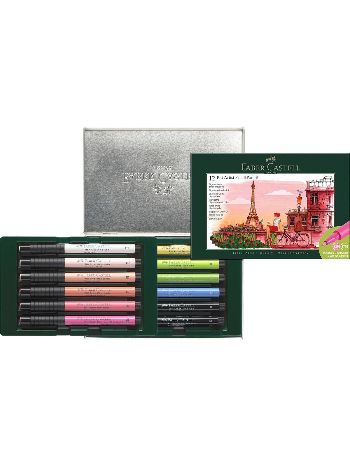 Faber-Castell Tuschest. Pitt Artist Pen Set Paris
