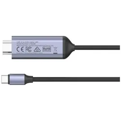 Unitek KABEL USB-C - HDMI 8K USB 4 HDR10+ 1 8M (1.80 m), Videokabel, Silber