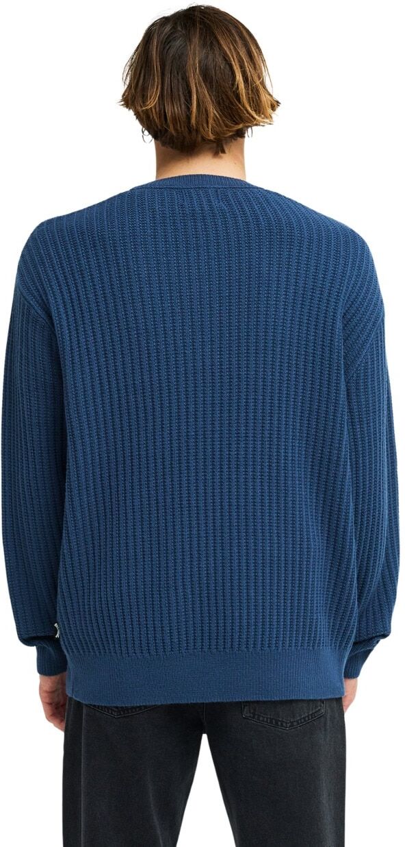 Strickpullover BILLABONG "Arch", Herren, Gr. L, blau (schwarz denim), Obermaterial: 100% Modacryl., Pullover Strickpullover