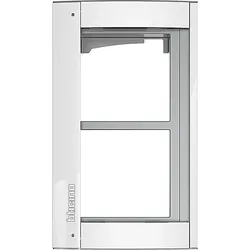 legrand Rahmen u. Modulträger Allwhite, 2 Module 350222