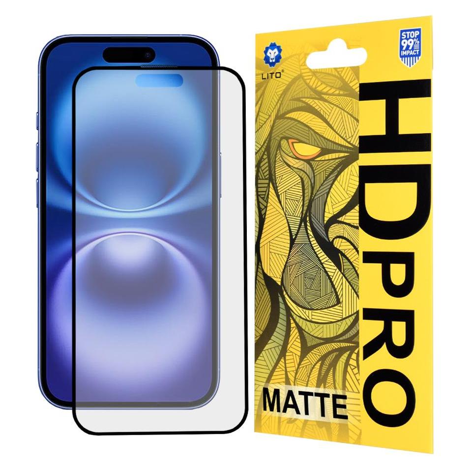Lito - HD Pro Matte - iPhone 16 - Black (Apple iPhone 16) (56363005)