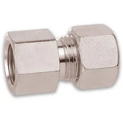 Schneidringverschraubung verzinkt, Gerade Aufschraub-Verschraubung, verschiedene Varianten (Ausführung: 12 mm - 3/8''R)