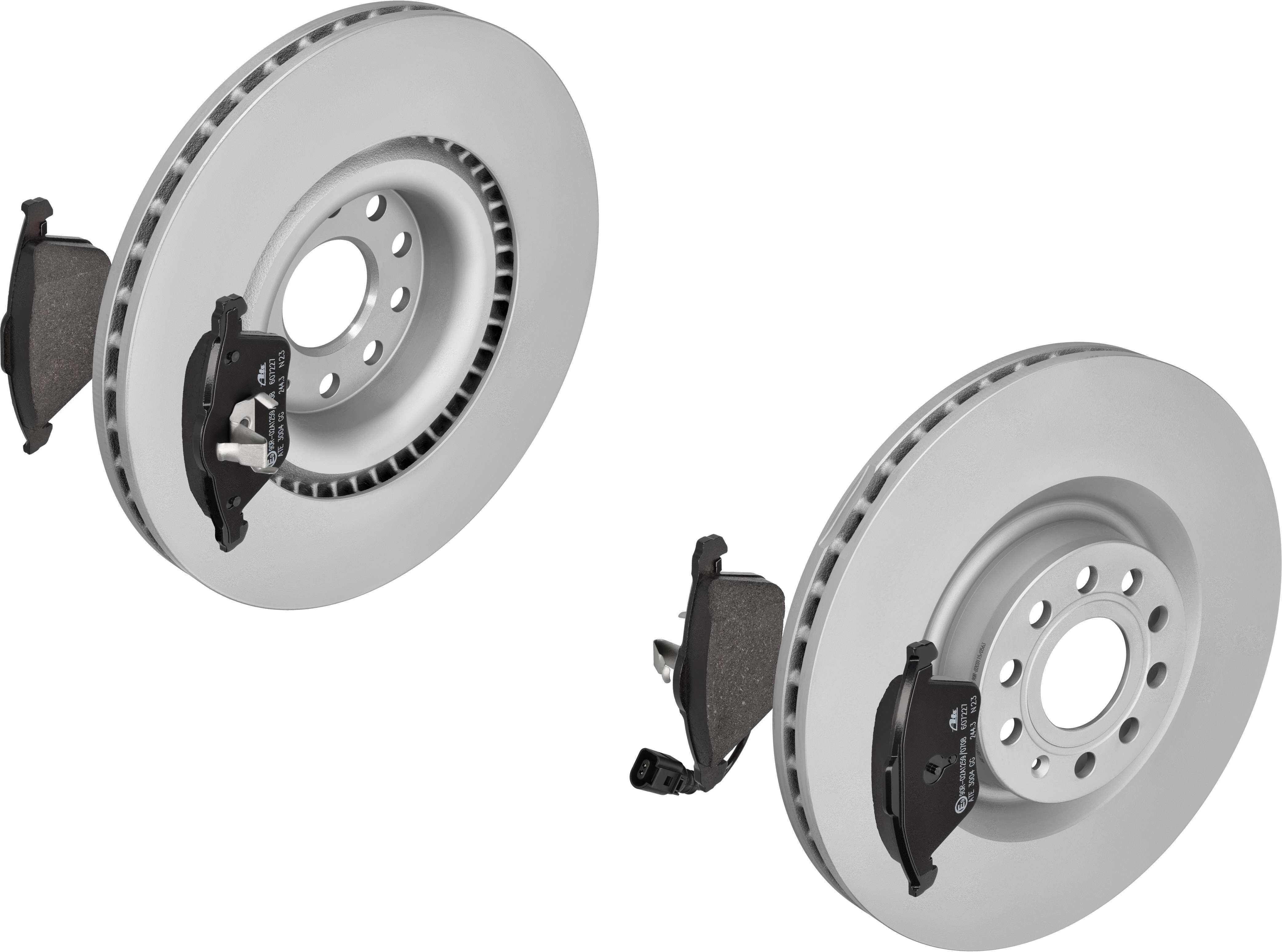 Ate Bremsensatz, Scheibenbremse 1420-22907 Vorderachse Belüftet 345mm 30mm Für Vag Skoda