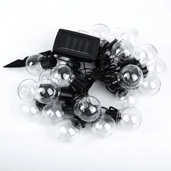 Solar Lichterkette Gartenlampe Außenleuchte LED Terrassenlampe Erdspieß L 460 cm