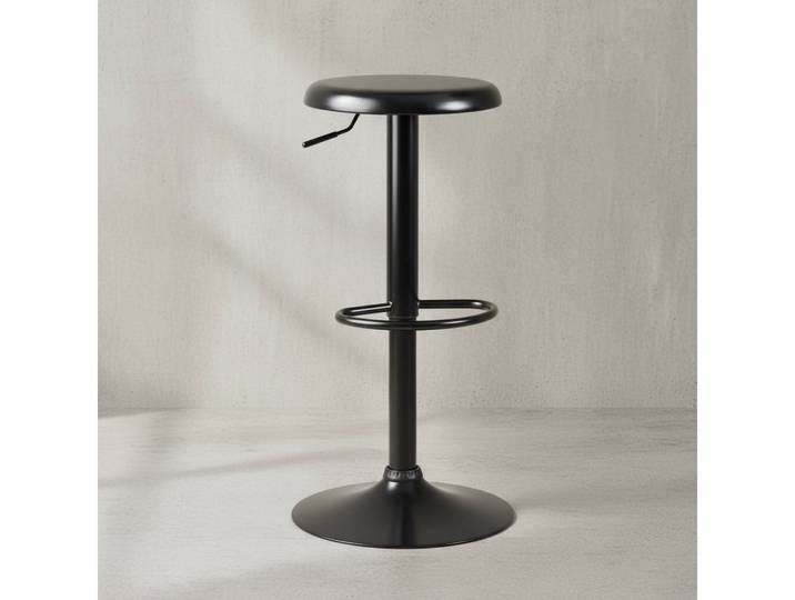 KADIMA DESIGN Barhocker Barhocker Schwarz Hocker ohne Lehne 58 - 79 cm Barstuhl (Design Tresenhocker Drehbar Bistrohocker), Küchenhocker Metall 100kg