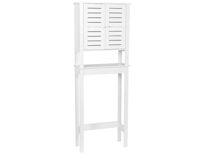 Tendance - Meuble Dessus WC MDF/Etagère MDF - Santorin - Salle de Bain - Meubles Salle de Bain