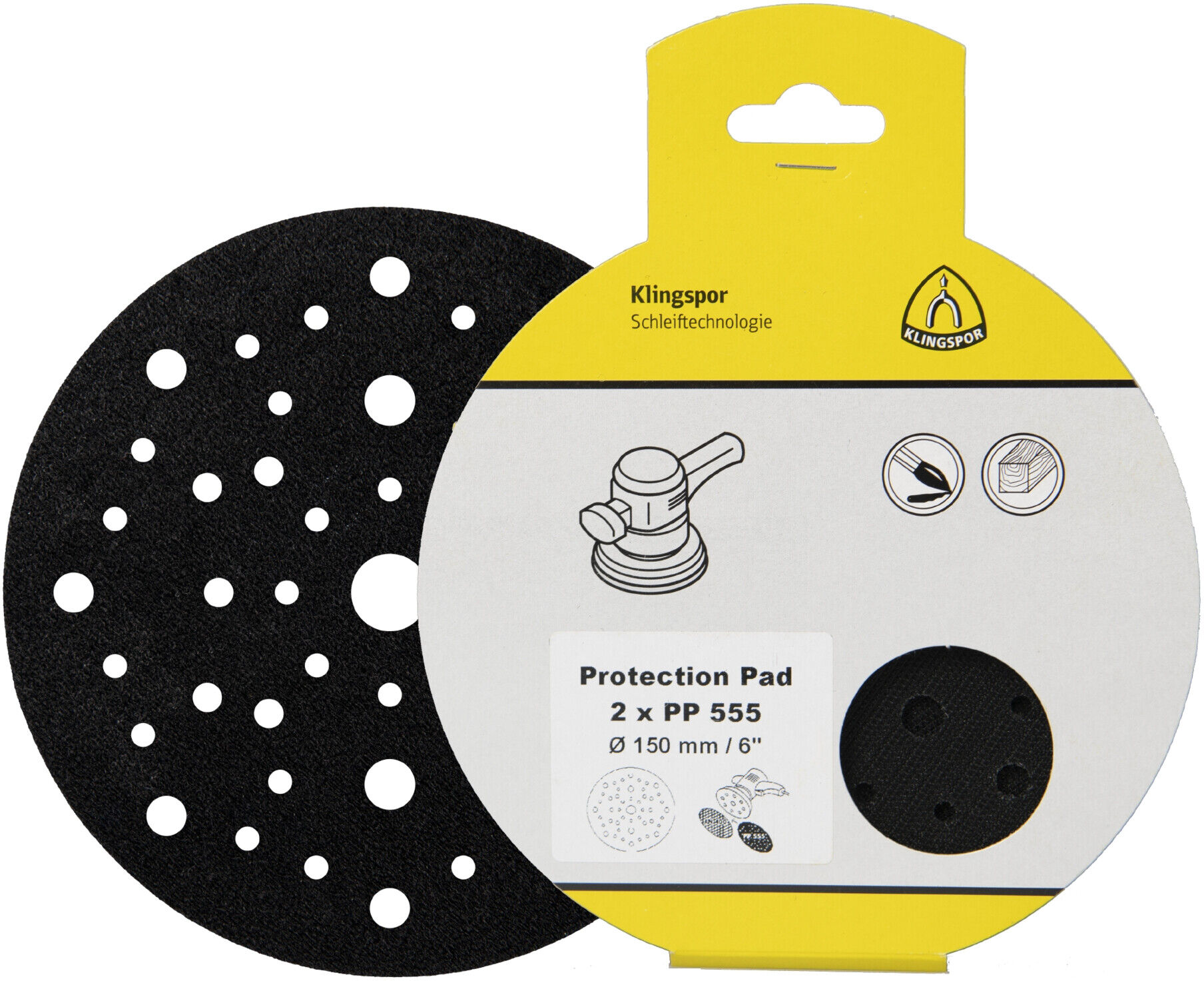 Klingspor PP 555, 125 mm, SB-verpackt im Reiter (370652)