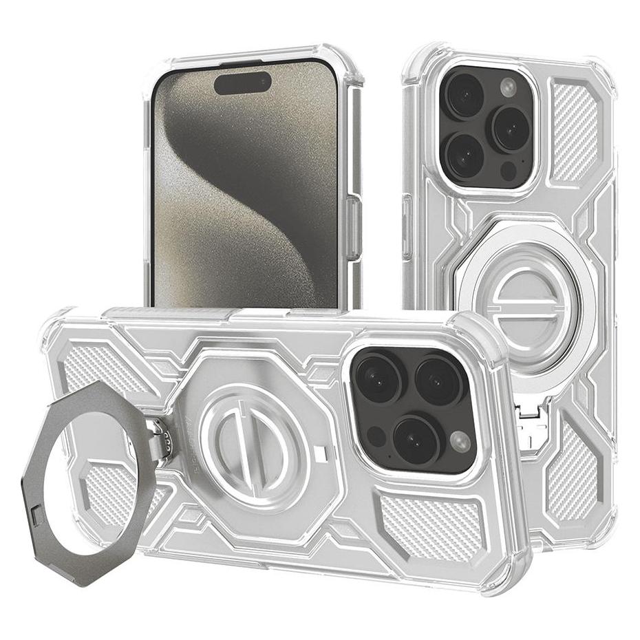 Techsuit - Carbon Shield PRO - iPhone 15 Pro - White Transparent (Apple iPhone 15 Pro) (59456921)