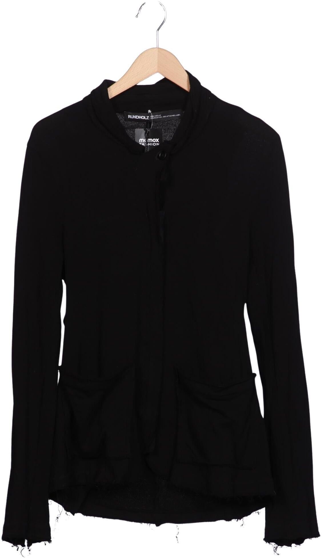 Rundholz Damen Sweater, Schwarz, Gr. M, Baumwolle - Second Hand