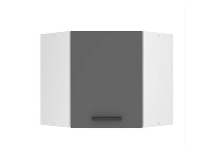 B Belini Group Hängeschrank SGN 60 cm, mit 1 Tür, Silber matt, Silberfarben, Holz, 60x58x60 cm, Küchen, Küchenmöbel, Küchenschränke, Küchenoberschränke