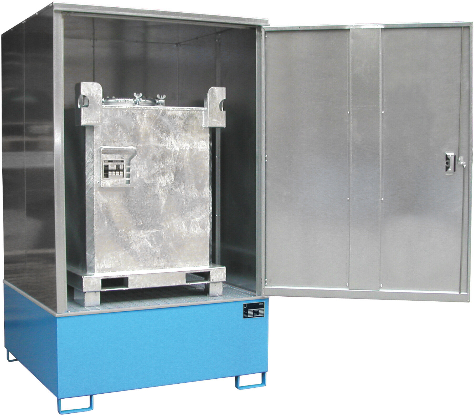Bauer Südlohn Gefahrstoff-Schrank GS-4, lackiert, Lichtblau (4495-23-0000-5012)