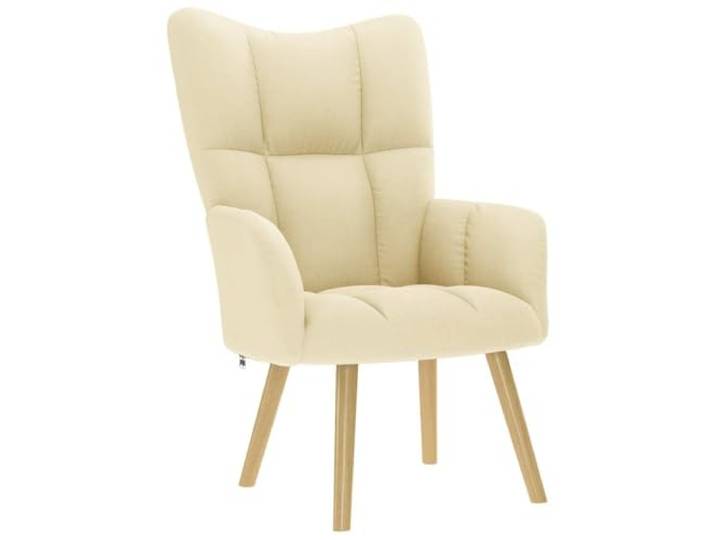 HAQWRDQSG Relaxsessel Creme Stoff Polstersessel Wohnzimmer Sessel Ergonomischer Fernsehstuhl mit dicker Schaumstoffpolsterung und Metallgestell für Ihr Lounge-Bereich und Schlafzimmer.