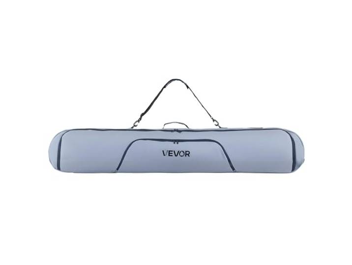VEVOR Sac à roulettes pour Skis\, Sac de Snowboard rembourré\, Tissu Oxford 600D imperméable\, Sangles réglables\, pour bâtons\, Lunettes\, Gants\, Casques\, Bottes