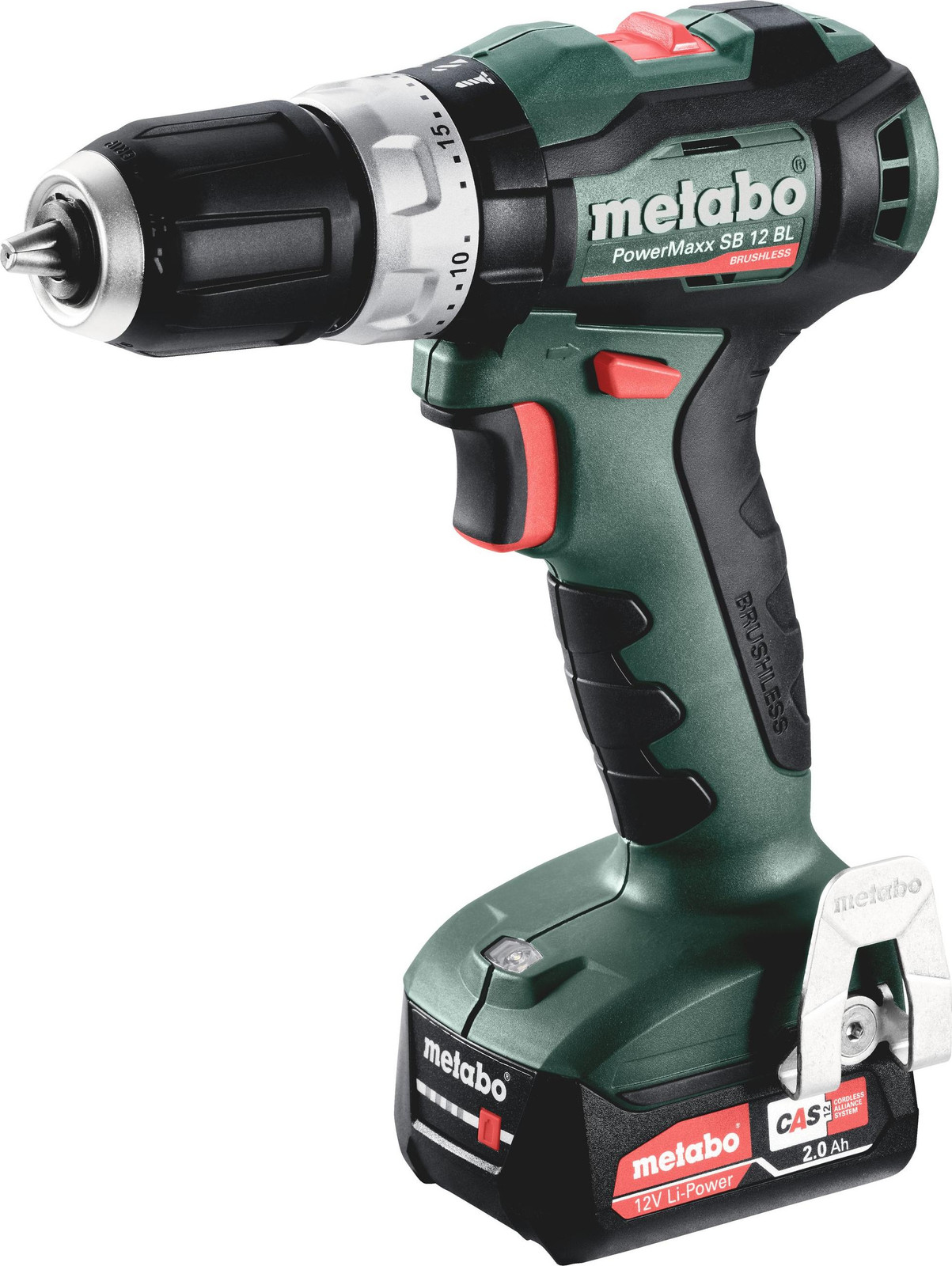 Metabo PowerMaxx SB 12 BL boormachine met 2x 2,0Ah accu's