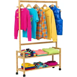 Relaxdays, Garderobe + Kleiderstange, Kleiderständer