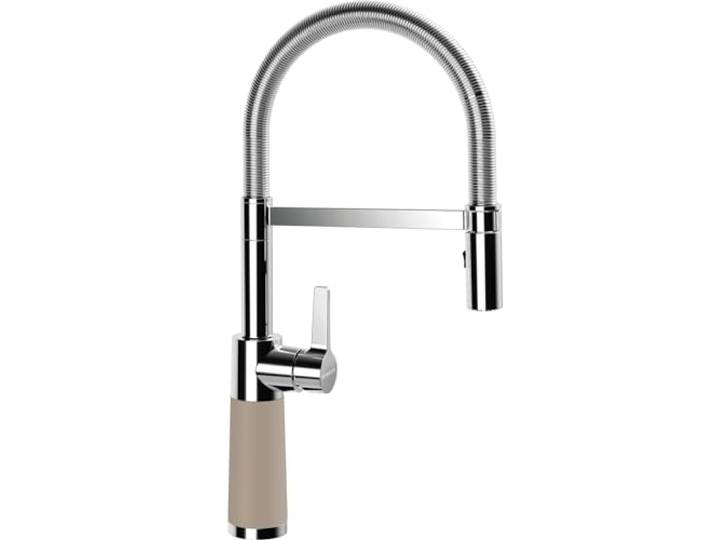 SCHOCK Küchenarmatur SC-550 Twilight – braune CRISTADUR Hochdruck Armatur mit Festauslauf und Standard Norm-Anschlüssen