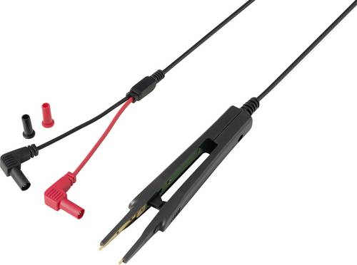VOLTCRAFT MSL-503-2 Messleitung Steckanschluss 4mm 39cm Black, Rot 1St.