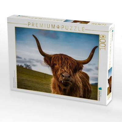 CALVENDO Puzzle Highland im Weserbergland | 1000 Teile Lege-Größe 64x48cm Foto-Puzzle für glückliche Stunden