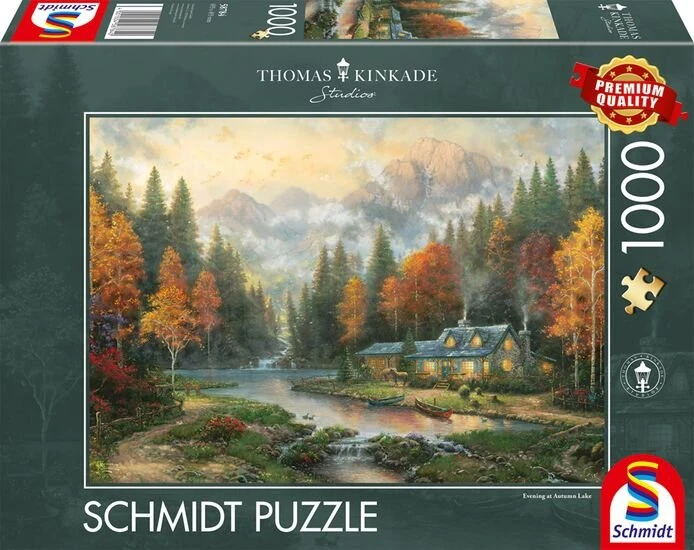 Schmidt Spiele Thomas Kinkade Studios: Herbstabend am See (1000 Teile)