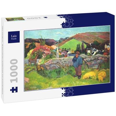 Lais Puzzle Paul Gauguin - Bretonische Landschaft mit Schweinehirt 1000 Teile