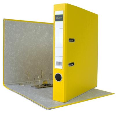 Midori 15 x Aktenordner PP A4 50 mm Gelb Kunststoff Archiv Büroordner Ringordner