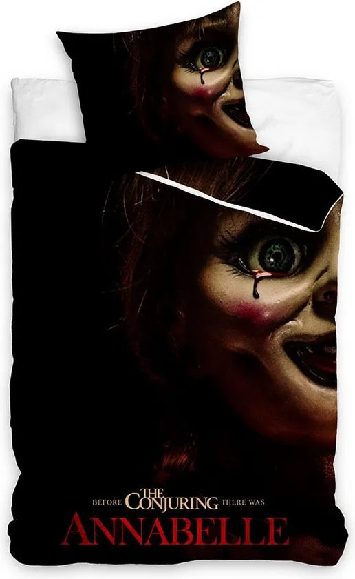 Warner Bros. The Conjuring Dekbedovertrek Annabel Zwart - 140 x 200 cm