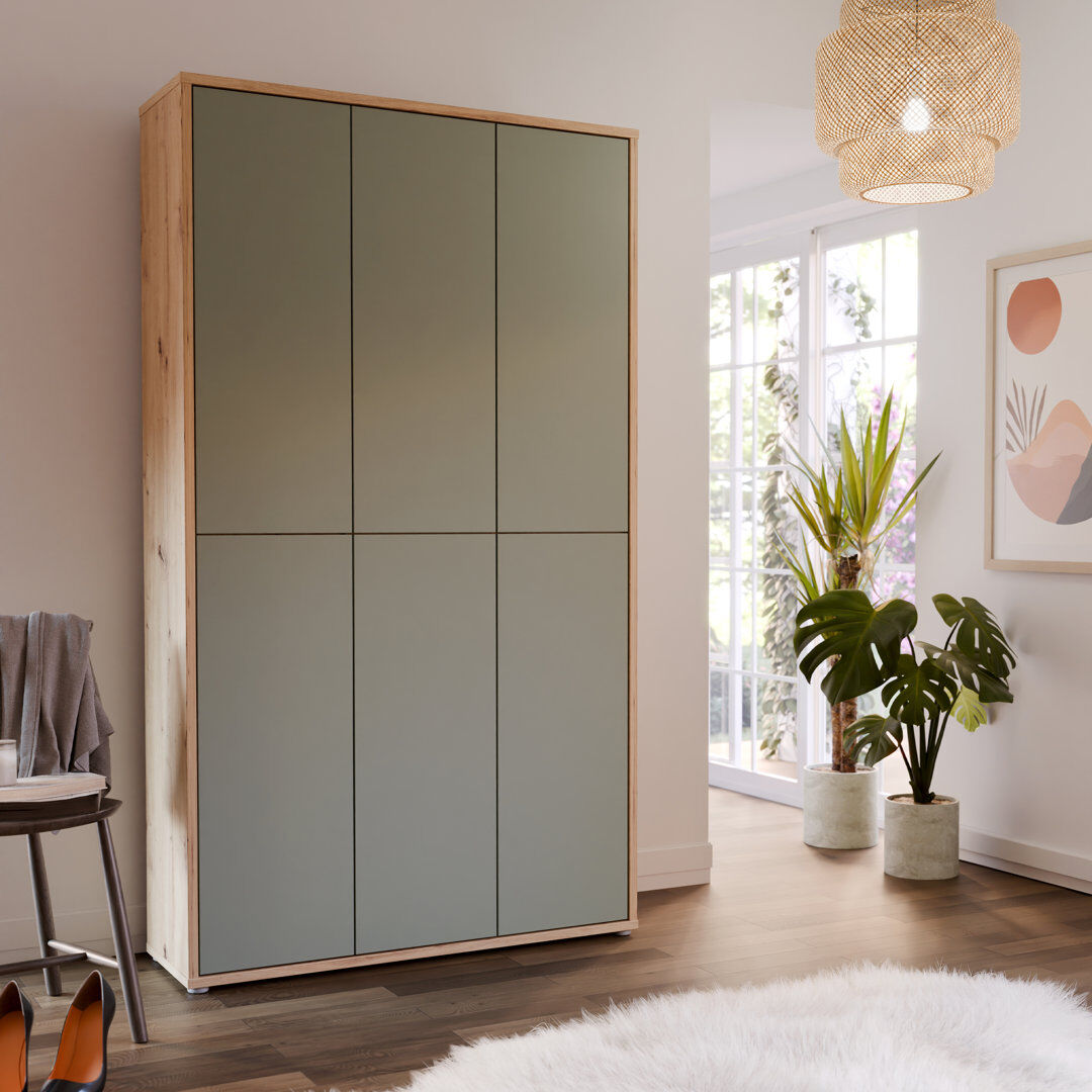 Ebern Designs Rylon 24 Pair Shoe Storage Cabinet Sage Green 24