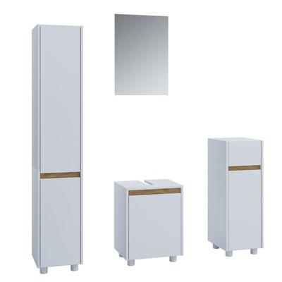 4-tlg. Badmöbel Set Komplett Badschrank Cosila M