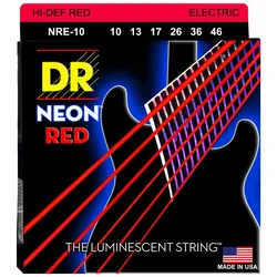 DR Strings Neon Red NRE-10 Medium - Saiten E-Gitarre
