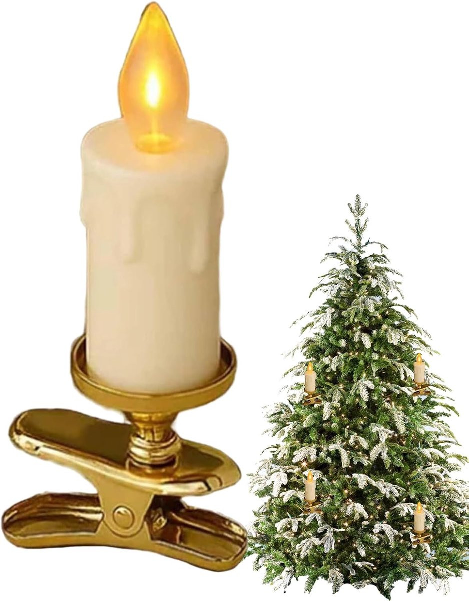 Blauwe Led Kaarsen - Elektrische Vlamloze Decoratie - 15 cm
