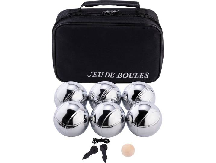 Engelhart Jeu De Boule Set - 6 metalen ballen - Tas met rits