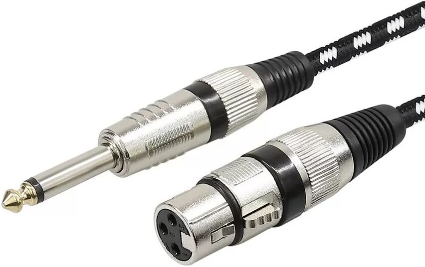 INF 6,5 mm auf XLR Female Mikrofonkabel – Verbinden Sie Verstärker, Mischpulte und Audiogeräte 1,5 m