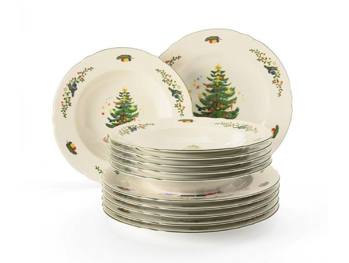 Seltmann Weiden Tafelservice Seltmann Weiden Marie Luise Weihnachten Tafelservice 12tlg., 6 Personen, Porzellan