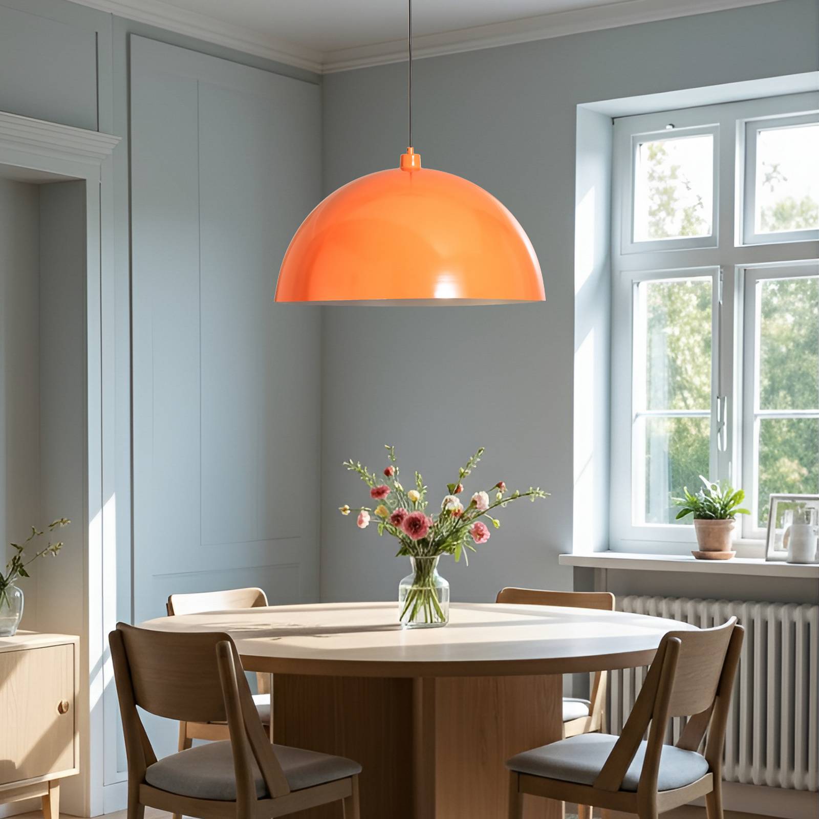 Hängelampe Kure Opviq, dimmbar, gelb / orange, für Küche, Metall, Modern, Pendelleuchte