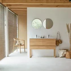 Waschtisch aus Teakholz mit Waschbecken aus Keramik 120 Edgar