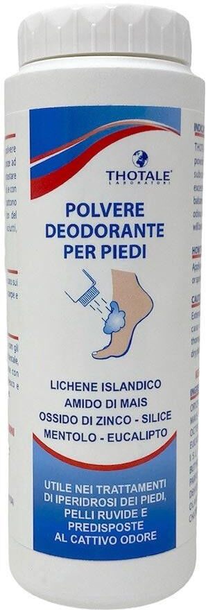 Thotale Polvere Deodorante per Piedi per Iperidrosi Rugosità Cattivo Odore, 100g