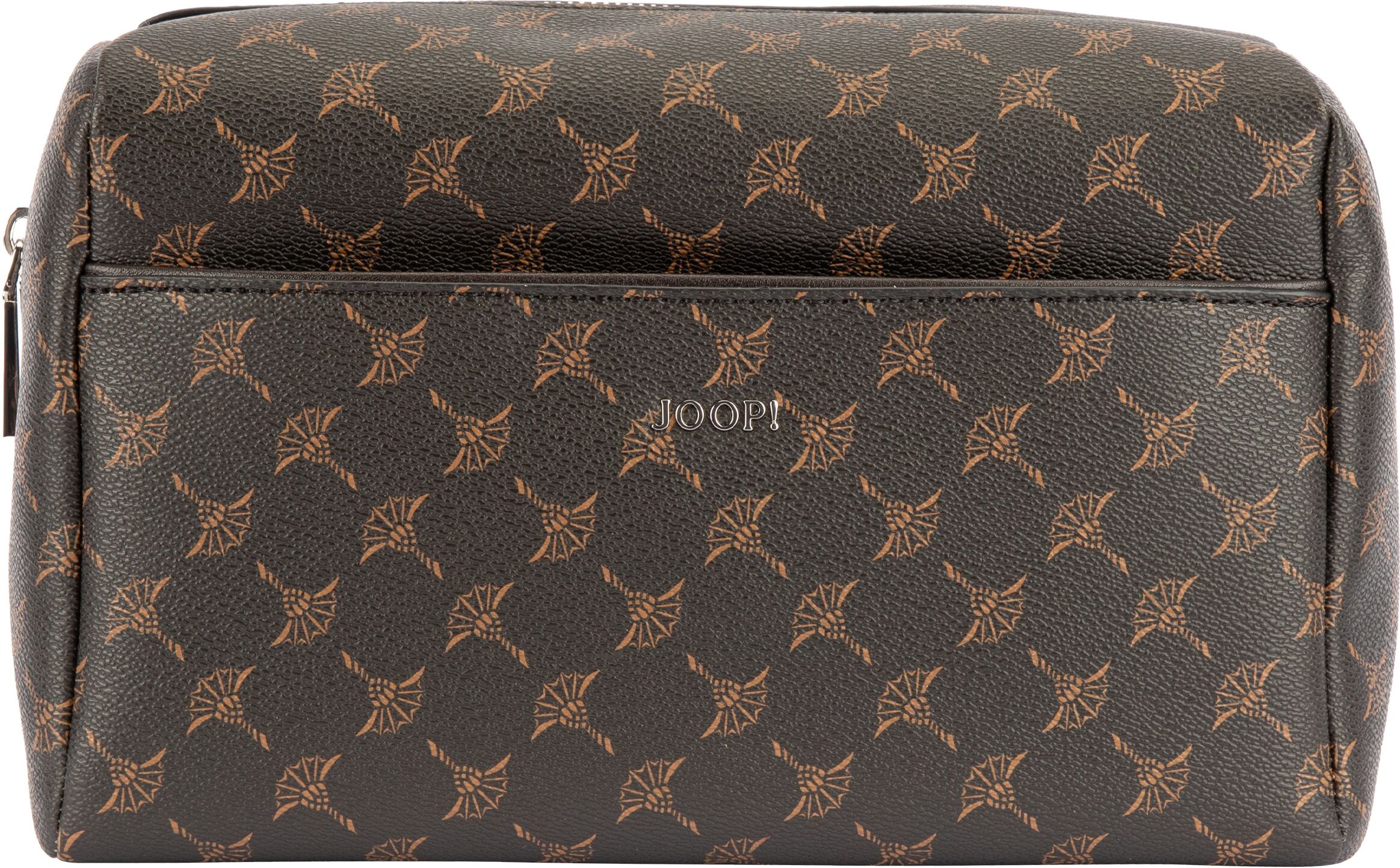 Joop! Kulturbeutel JOOP "flora 1.0 erina washbag mhz", Damen, Gr. B/H/T: 25cm x 17cm x 13cm, braun (schwarzbraun), Kunststoff, Taschen Kulturbeutel schwarzbraun B/H/T: 25cm x 17cm x 13cm
